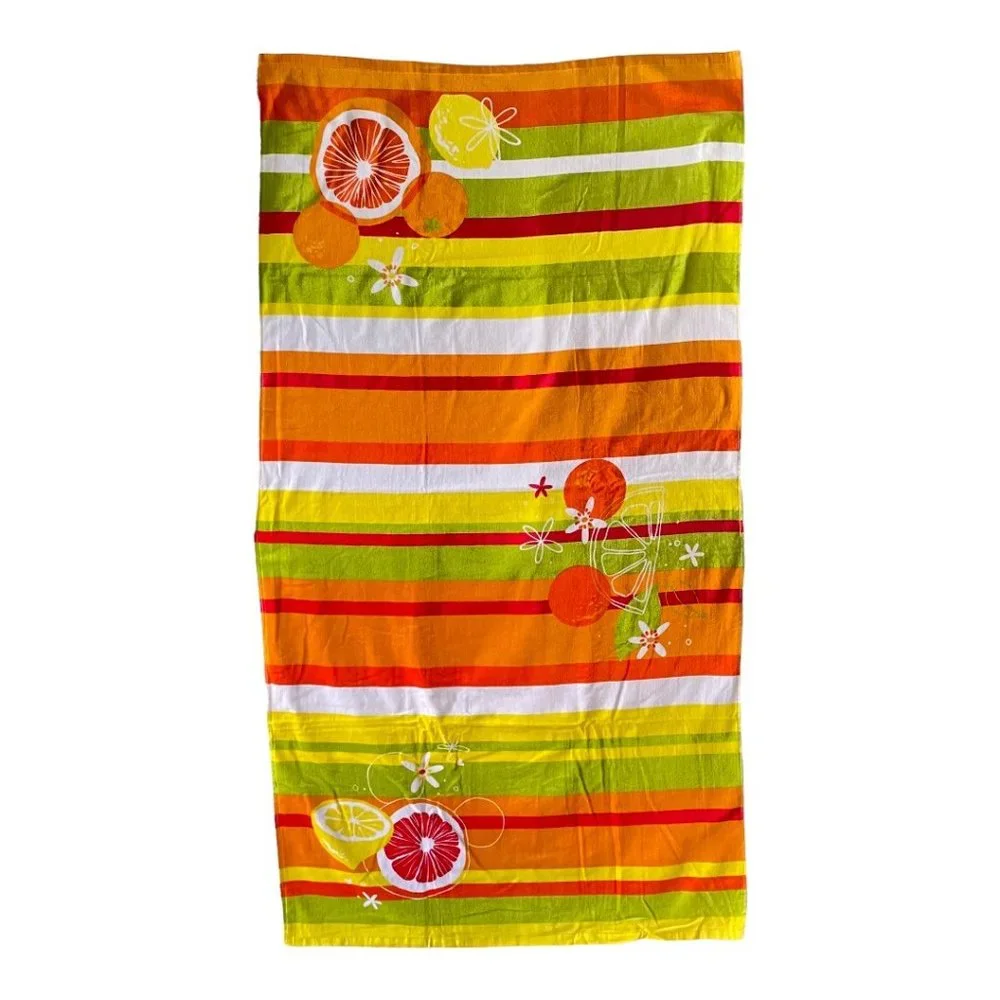 Disney Parks Mickey Mouse Citrus Icon Beach Towel
